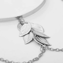 Oberarmreifen Hojas -Herz Schmuck Geschaft Oberarmreifen Schmuck Accessoires Damen Reifen Upper Arm Bohemian Hippie Blatt Hojas silber 1 502318