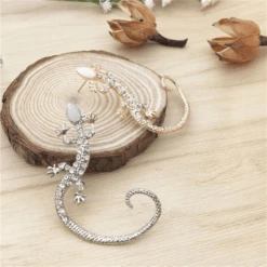 Ohrring Ear Cuff Salamander -Herz Schmuck Geschaft Ohrring Ear Cuff Accessoires Schmuck Boho Animal Eidechse Salamander gold silber 1 462000