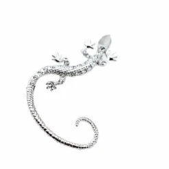 Ohrring Ear Cuff Salamander -Herz Schmuck Geschaft Ohrring Ear Cuff Accessoires Schmuck Boho Animal Eidechse Salamander silber 1 740433