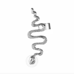 Ohrring Ear Cuff Snake -Herz Schmuck Geschaft Ohrring Ear Cuff Accessoires Schmuck Boho Animal Schlange Snake silber 2 365952