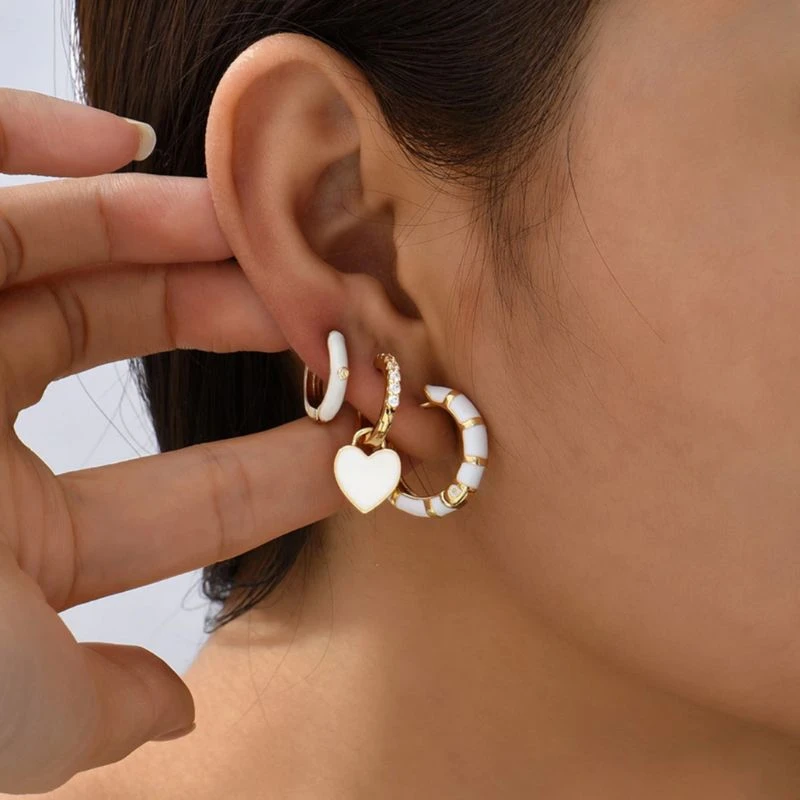 Ohrringe Set Amor Blanco – Bild 2