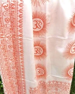 Pareo Tuch Goa 18 Pareo Tuch Goa -Herz Schmuck Geschaft Pareo Sarong Goa Tuch India Ethno Boho Hippie Om Ganesha multifunktional weiss orange Goa 2 690997