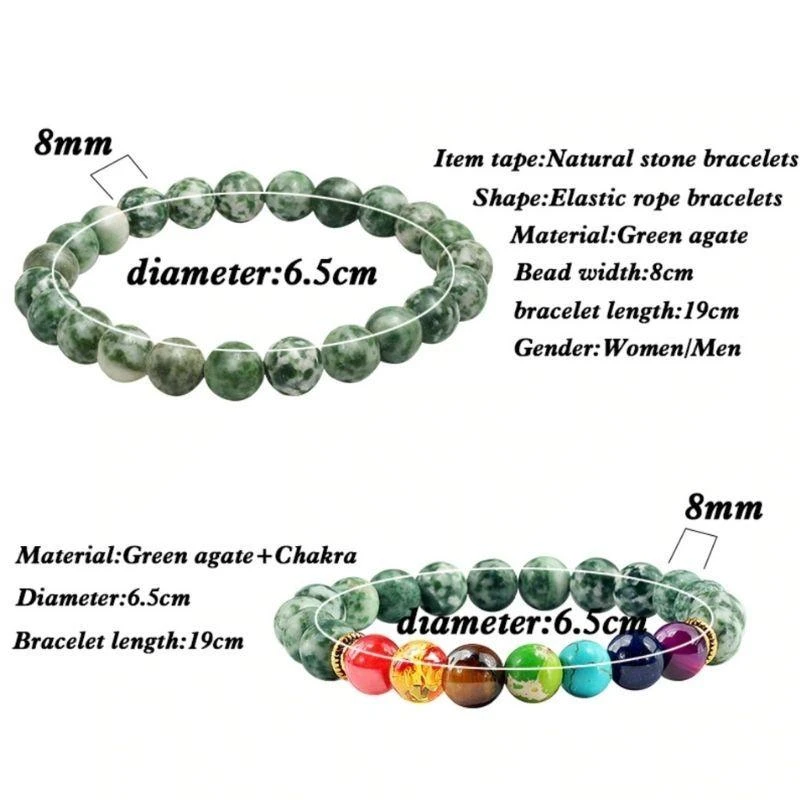 Naturstein Chakra Armband – Bild 4