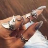 Ring Set Ocean Feeling 2 Ring Set Ocean Feeling -Herz Schmuck Geschaft Ringset Ringe Fingerringe Sets Modeschmuck Boho Hippie Accessoires Schmuck Schweiz silber Welle Schildkroete Walfisch Ocean Feeling 1 486239