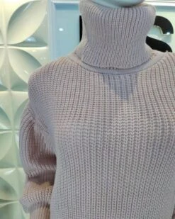 Rollkragen Pullover Strickkleid Jaina -Herz Schmuck Geschaft Rollkragen Pullover Kleid Sweater Rollkragenpullover Rollkragenkleid Strick Strickpullover Strickkleid Fashion Style Jaina beige 3 373987