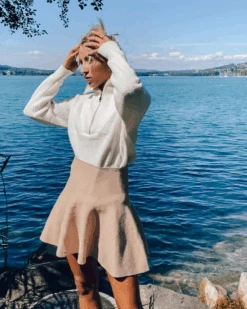 Knitted Rock Paula -Herz Schmuck Geschaft Rollkragen Pullover Knitted Rock Gestrickt Herbstlook Paula Xenya 2 407055