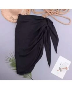 Sarong Pareo Ananda -Herz Schmuck Geschaft Sarong Pareo Tuch Beachtuch Strandtuch Cover Up Beach Ananda schwarz 1