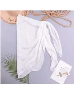Sarong Pareo Ananda -Herz Schmuck Geschaft Sarong Pareo Tuch Beachtuch Strandtuch Cover Up Beach Ananda weiss 6