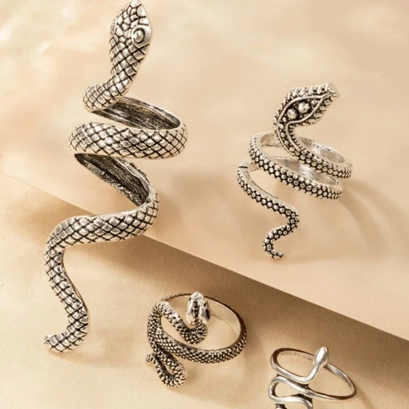 Schlangen Ring Set Snake Gang – Bild 5