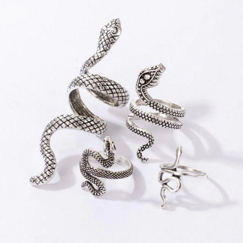 Schlangen Ring Set Snake Gang – Bild 3