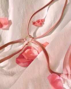 Schnür Wrap Bikini Nelli -Herz Schmuck Geschaft Schnuer Bikini Bademode Set Bikinis Wrap Wickel Binden Triangel String Tanga Brazilian Pompoms Nelli rosa 1