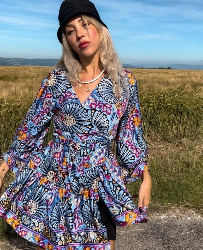 Seiden Kleid Ananda – Bild 2