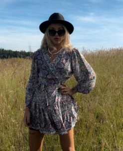 Seiden Kimono Kleid Kishori