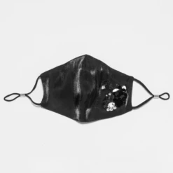 Schwarze Designer Maske Black Swan -Herz Schmuck Geschaft Seidenmaske Stoffmaske Schwarz Designer Maske Alltagsmaske Paillette Schwan Black Swan 3 722295