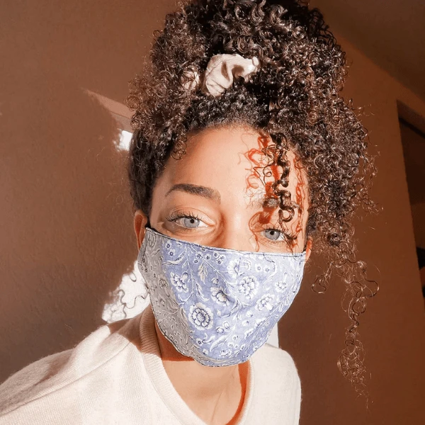 Seiden-Stoffmaske Bloemendaal