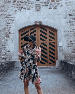 Sommerkleid Flora -Herz Schmuck Geschaft Sommerkleid Kleid Damen Bohemian Blumen Locker Boho Fashion Flora Cindy 1 984039