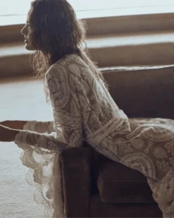 Kimono La Brisa -Herz Schmuck Geschaft Spitzen Kimono Cardigan Beach Coverup Bohemian La Brisa weiss 1 796995