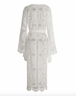 Kimono La Brisa -Herz Schmuck Geschaft Spitzen Kimono Cardigan Beach Coverup Bohemian La Brisa weiss 6 660649