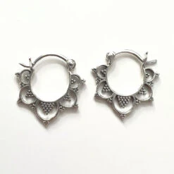 Silber Ohrringe Flower Haze