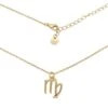 Zodiac Halskette Jungfrau -Herz Schmuck Geschaft Sternzeichen Kette Halskette Zodiac Astrologie echt Silber 925 Schmuck Modeschmuck Schweiz JustStyle S925 Jungfrau Virgo Zeichen gold 1