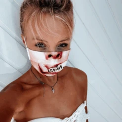 Maske Shhh 8 Maske Shhh -Herz Schmuck Geschaft Stoffmaske Erwachsene Unisex Damen Herren Maske Atemschutz Atmungsaktiv Fashion Style Mund Lippen Shhh Cindy 5 848130