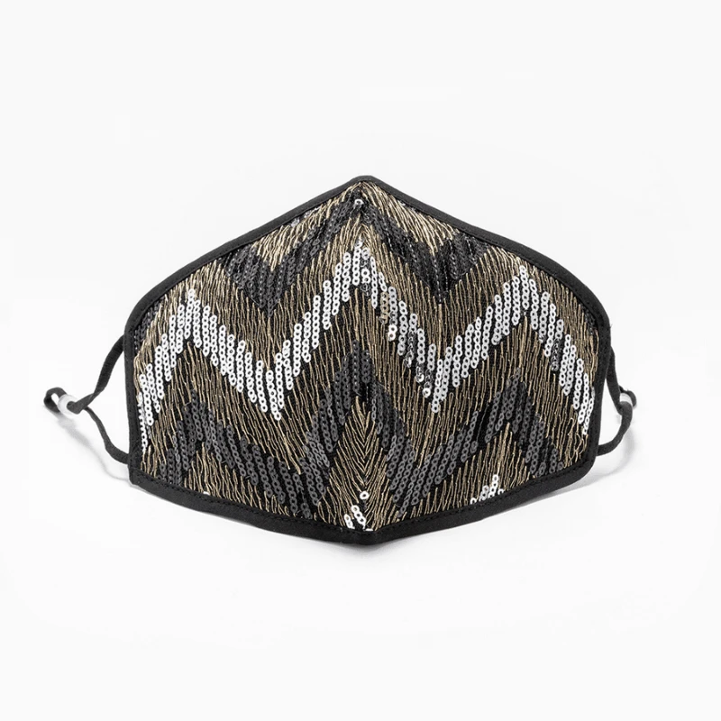 Pailletten Stoffmaske Barbados