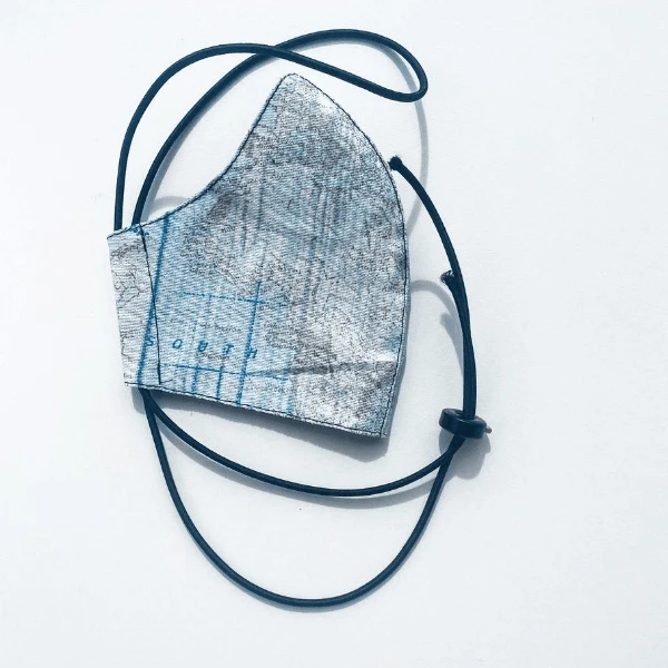 Kettenmaske Blau Worldmap – Bild 8