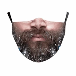 Weihnachts-Maske Santaclaus -Herz Schmuck Geschaft Stoffmaske Maske Schweiz Corona Weihnachtsmaske Weihnachtsmann Christmas Mundschutz Fashion Masken Santaclaus 3 Maennergesicht Mann 2 650283