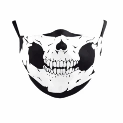 Stoffmasken Skull Faces -Herz Schmuck Geschaft Stoffmaske Mundschutz Atemschutz Hygienemaske Maske Corona Schweiz Totenkopf Rosen Skull Masken Damen herren Skull Faces Comic Skull 1 784740