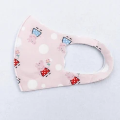 Kinder Maske Kiddo -Herz Schmuck Geschaft Stoffmaske Neopren Polyester Maske Kindermaske Gesichtsmaske Lela Style Schweinli 2 800497