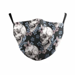 Face Mask Skull Nights -Herz Schmuck Geschaft Stoffmasken Maske Atemschutz Hygienemaske Totenkopf Skull Nights 3 389475