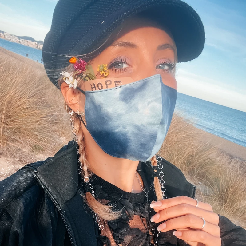 Stoffmasken Batik Stormy 5 Stoffmasken Batik Stormy – Bild 3