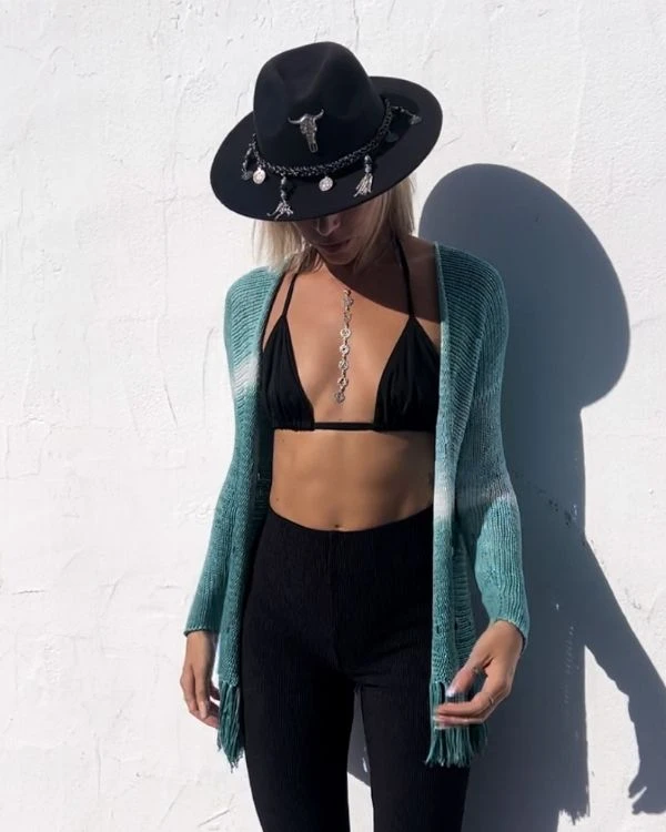 Fransen Häkel Kimono Livia 7 Fransen Häkel Kimono Livia – Bild 5