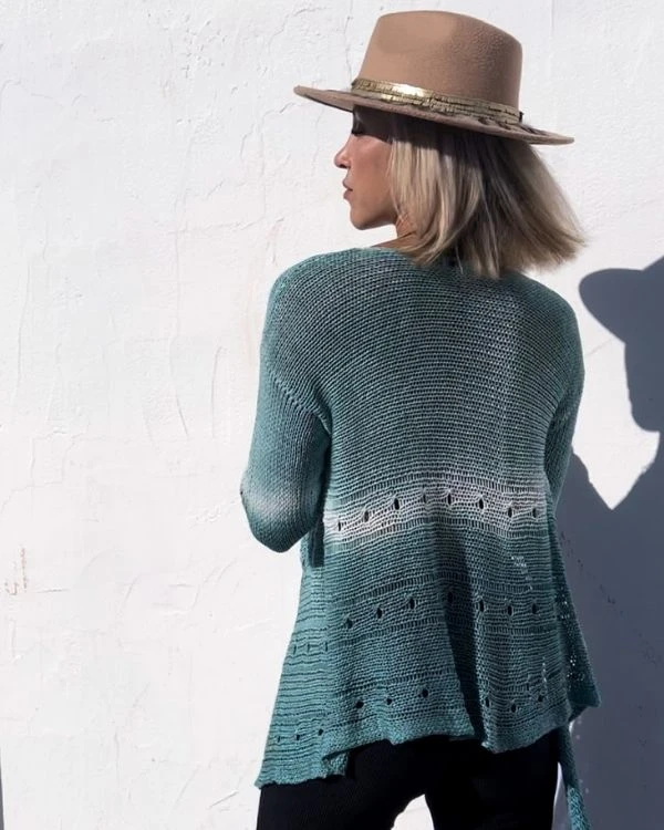 Batik Häkel Strick Kimono Helene – Bild 3