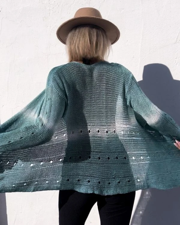 Batik Häkel Strick Kimono Helene – Bild 8