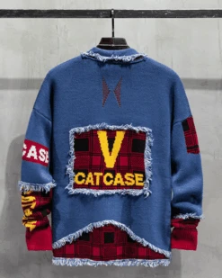 Cardigan Herren V-Style 18 Cardigan Herren V-Style -Herz Schmuck Geschaft Strickjacke Cardigan Jeansjacke Herren Maenner Kimono Fransen Bohemian V Style blau 8 635399