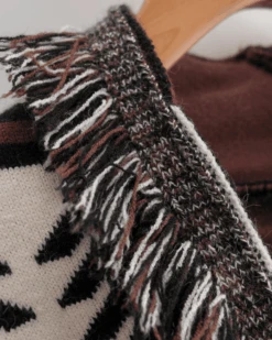 Strickjacke Brownie Heart -Herz Schmuck Geschaft Strickjacke Cardigan Bohemian Kimono Damen Ethno Muster Boho Fashion Style Fransen Brwonie Heart 10 328442