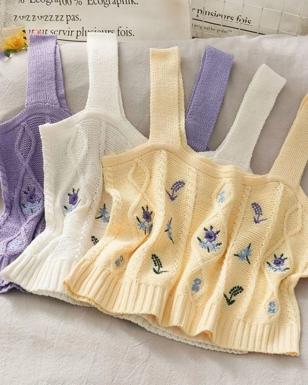 Strick Crochet Top Iris