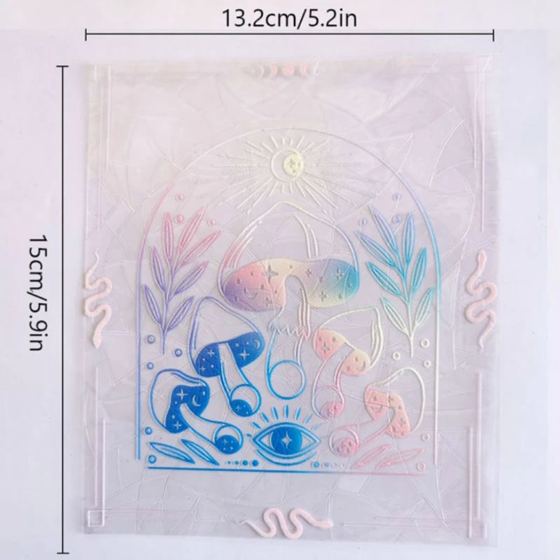 Sun Catcher Sticker Mushroom Universe – Bild 6