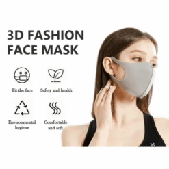 Schwarze Stoffmaske Im Set - Lela -Herz Schmuck Geschaft Textilmaske Stoffmaske Neoprenmaske Mundschutz Maske LELA Detail 2 337113