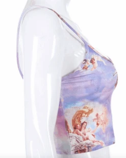 Top Angelo 10 Top Angelo -Herz Schmuck Geschaft Top Croptop Tanktop Spaghettitraeger Vintage Retro Engelrprint Angelo violett 3 132230