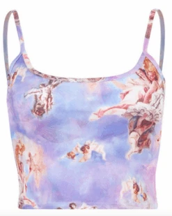 Top Angelo 9 Top Angelo -Herz Schmuck Geschaft Top Croptop Tanktop Spaghettitraeger Vintage Retro Engelrprint Angelo violett 6 766969