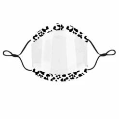 Transparente Maske Leo -Herz Schmuck Geschaft Transparente Maske Durchsichtige Maske Corona Maske Schweiz Animalprint Transparent Leo schwarz weiss 2 276126