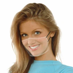 Transparente Maske Look Through -Herz Schmuck Geschaft Transparente Maske Plastikmaske Durchsichtige Maske Look Through weiss 2 481948