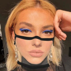 Transparente Maske Look Through -Herz Schmuck Geschaft Transparente Maske Plastikmaske Durchsichtige Maske Look Through weiss schwarz 2 570152