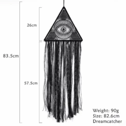 Traumfänger The Spirits -Herz Schmuck Geschaft Traumfaenger Dreamcatcher Wanddeko Dekoration Zuhause Home Bohemian Home Style gewebte Dekoration the spirit schwarz Auge 1 475874