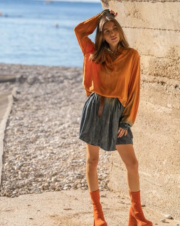 Viskose Kleid Amber 3 Viskose Kleid Amber