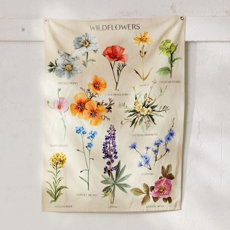 Wandtuch Wild Flowers 4 Wandtuch Wild Flowers – Bild 2