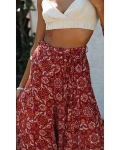 Weite Boho Hose Dascha 13 Weite Boho Hose Dascha -Herz Schmuck Geschaft Weite Boho Hosen Damen Hose Hippie Blumen Muster Bohemian Dascha 3