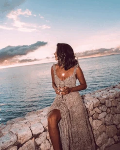 Zweiteiler Leo Chic -Herz Schmuck Geschaft Zweiteiler Damen Zweierset Bohemian Festival Leopard Animalprint Maxirock Croptop Leo Chic 5 799270